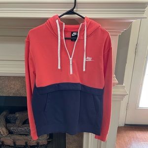 Nike Sportswear Anorak Hoodie Navy Blue / Pink Men’s Size Small